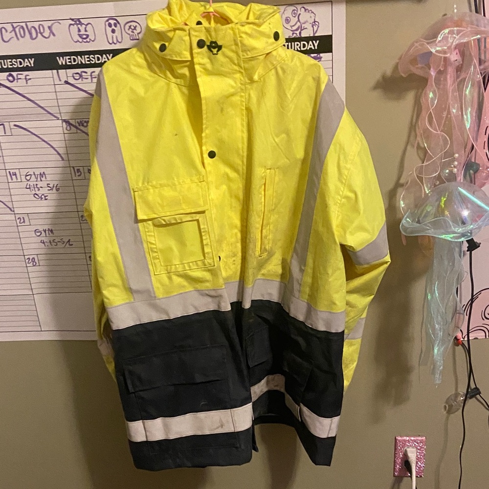 Men's Yellow and Black Military Field Jacket